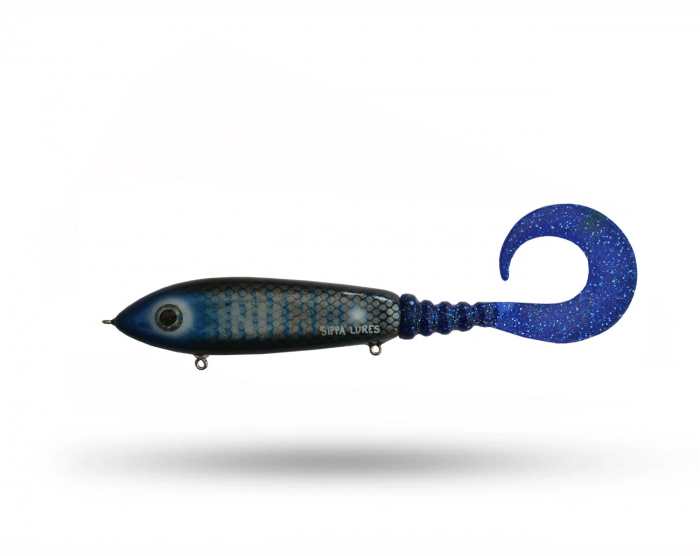 Sippa Lures Jerk Tail - Prince of Darkness i gruppen Fiskedrag / Jerkbaits hos Örebro Fiske & Outdoor AB (Sippa JT - Prince)